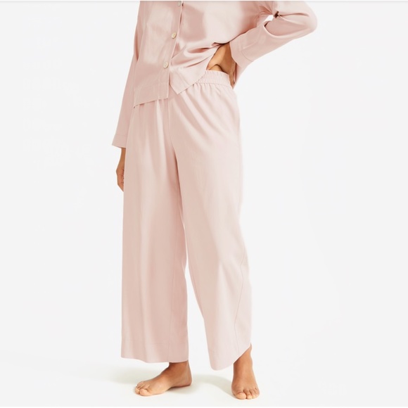 Everlane The Washable Silk Rose Pajama Set - Picture 3 of 8